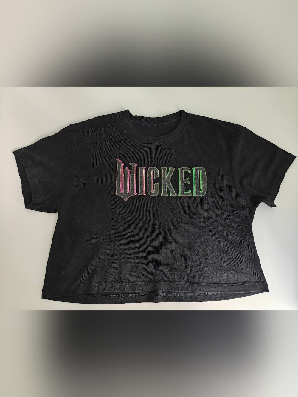 Wicked Graphic Crop Top - Black